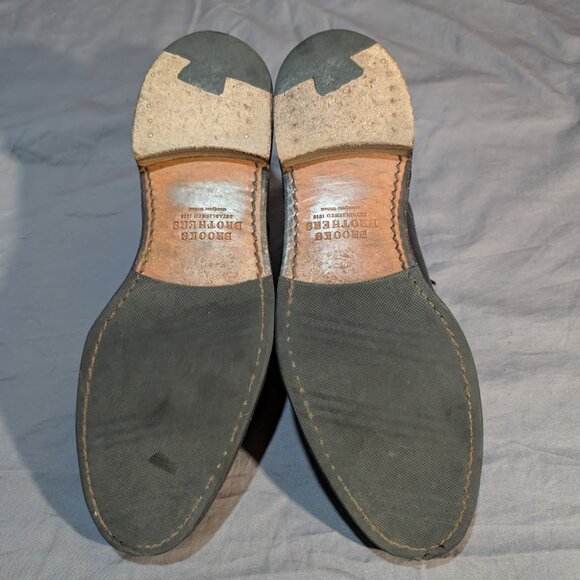 Brooks Brothers Black Leather Cap Toe Derby Oxford Dress Shoes Men Size 8.5 main image 12